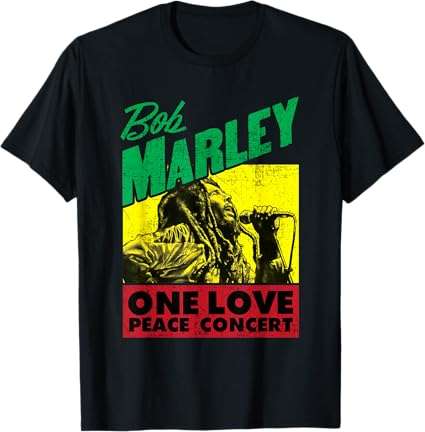 Concerto ufficiale Bob Marley One Love Peace Maglietta