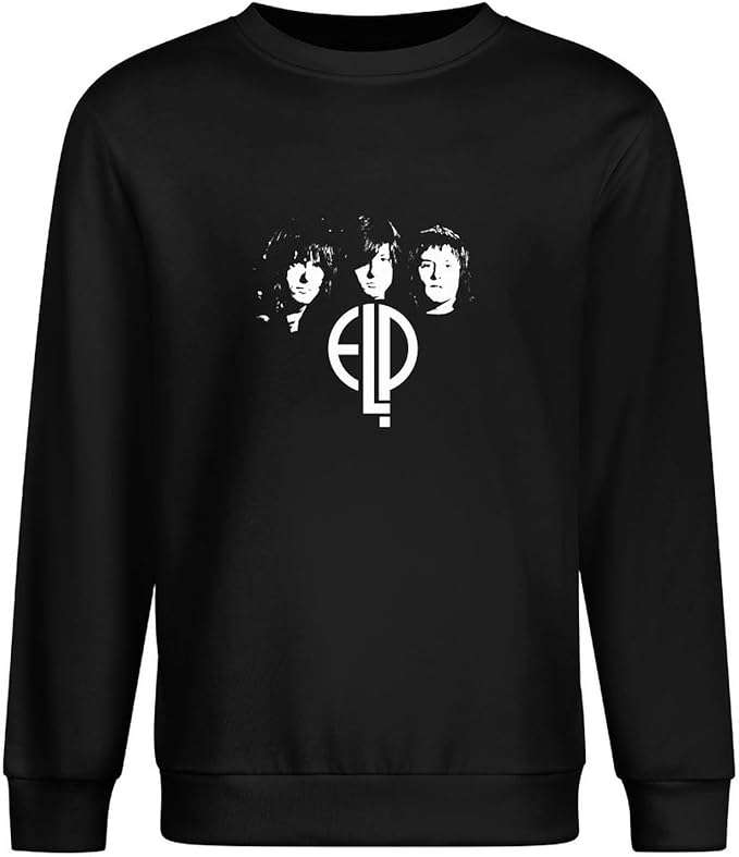 Emerson Lake And Palmer Elp Keith Emerson Greg Lake Carl Plamer Cotton Round Neck Shirt Men's Long Sleeve Crewneck 100% Cotton Pullover Unisex Sweatshirts