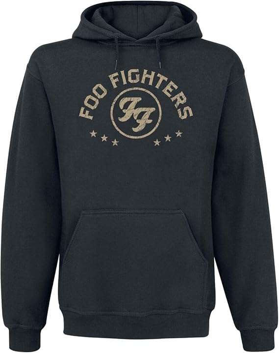 Foo Fighters Arched Star Felpa con cappuccio nera
