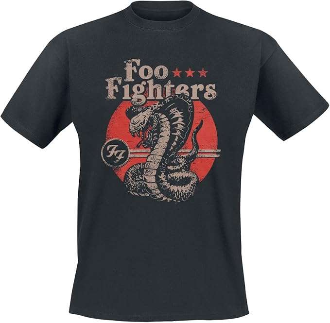 Foo Fighters Snake Uomo T Shirt Nero