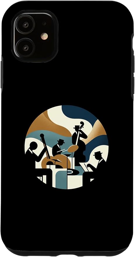 Custodia per iPhone 11 Musica Astratta Arte Jazz