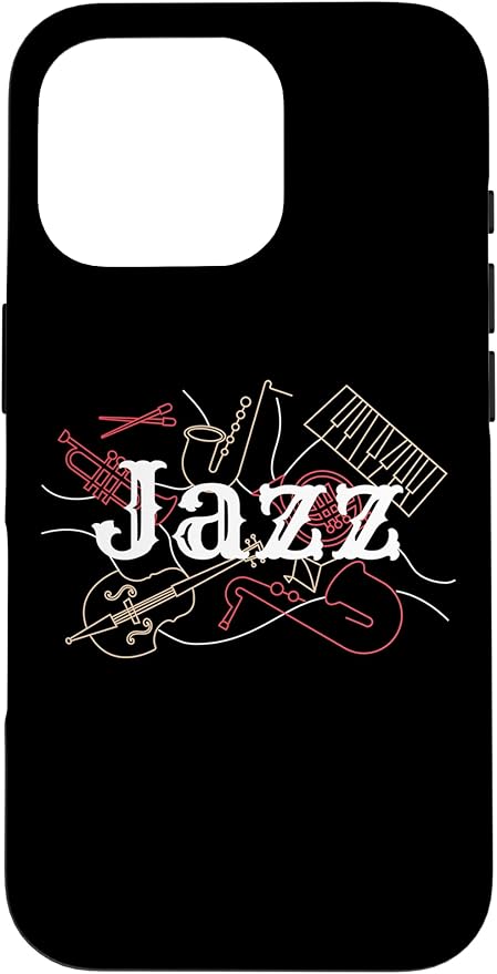 Strumenti musicali jazz Art Design Custodia per iPhone 16 Pro