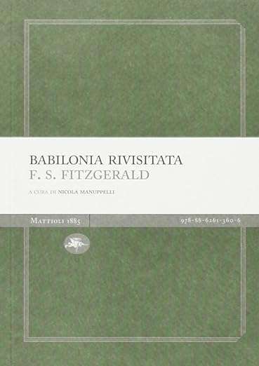 francis scott fitzgerald libri Babilonia rivisitata
