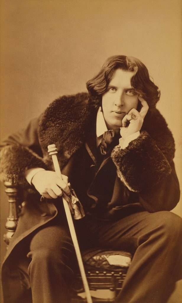 Oscar Wilde portrait by Napoleon Sarony albumen